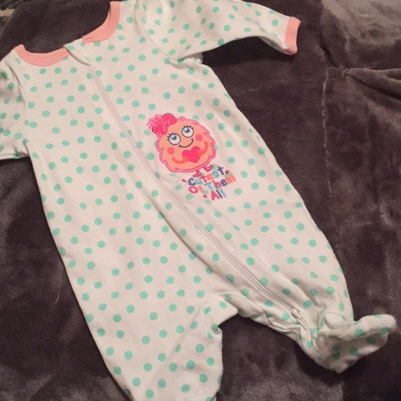 Baby girl newborn Footy PJs - Picture 1 of 1